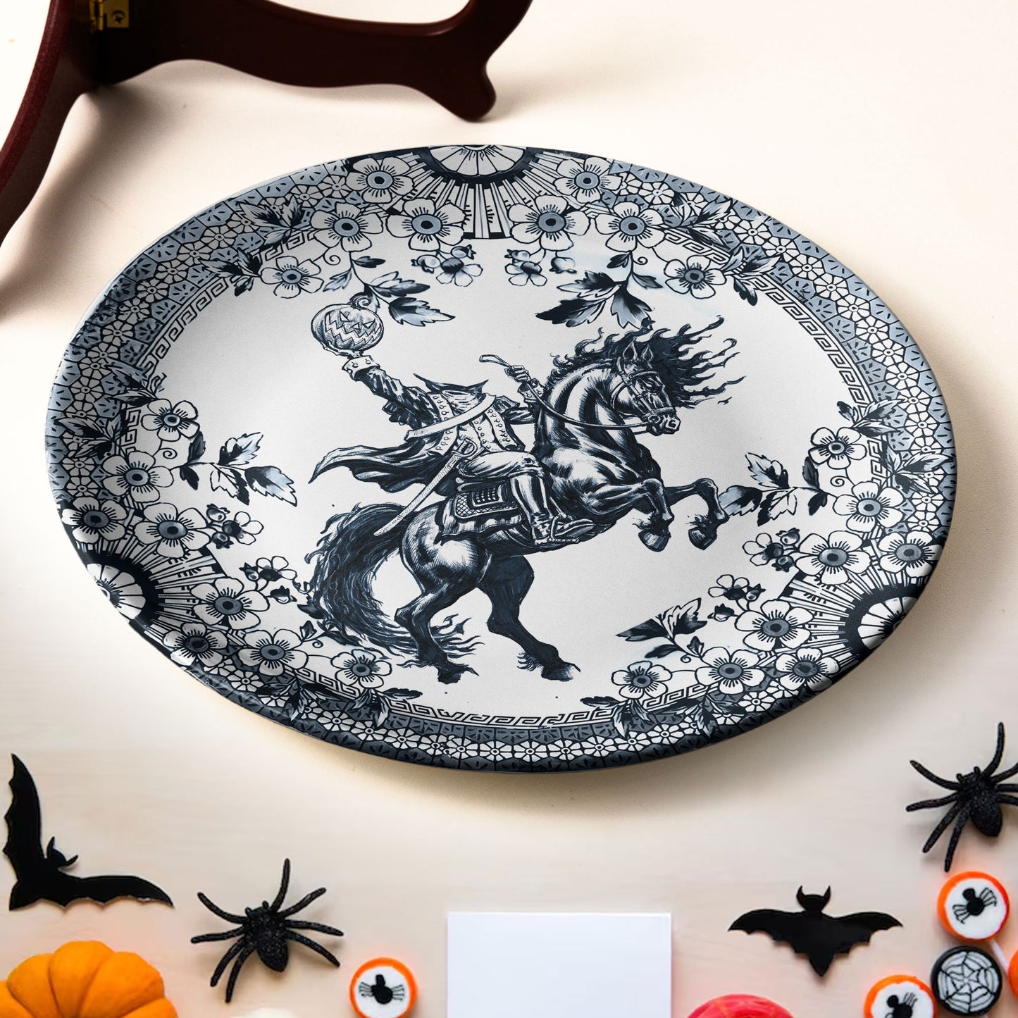Headless Horseman Gothic Ceramic Plate