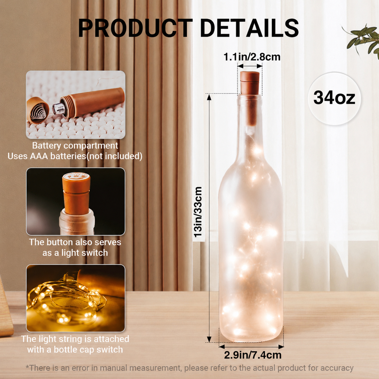 Jimmy Buffett Bottle Lamp – Tropical Paradise LED Wine Bottle Lamp For Parrothead Fans