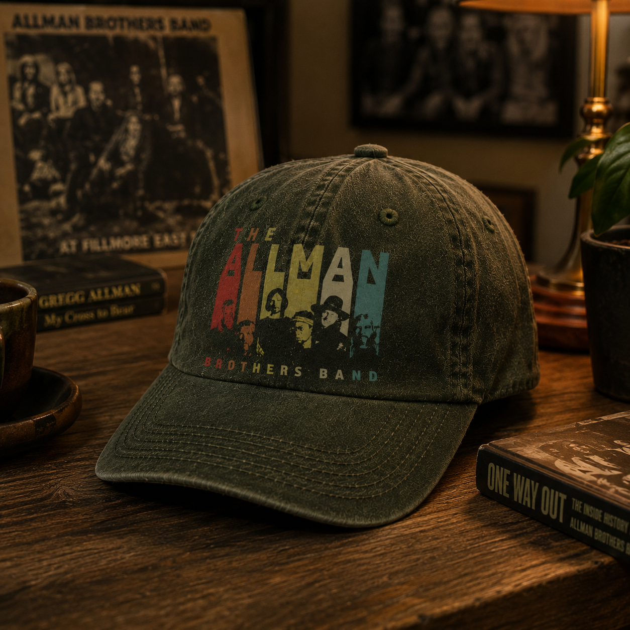The Allman Brothers Band Vintage Camping Cap – Retro Southern Rock Dad Hat Gift for Outdoor Fans