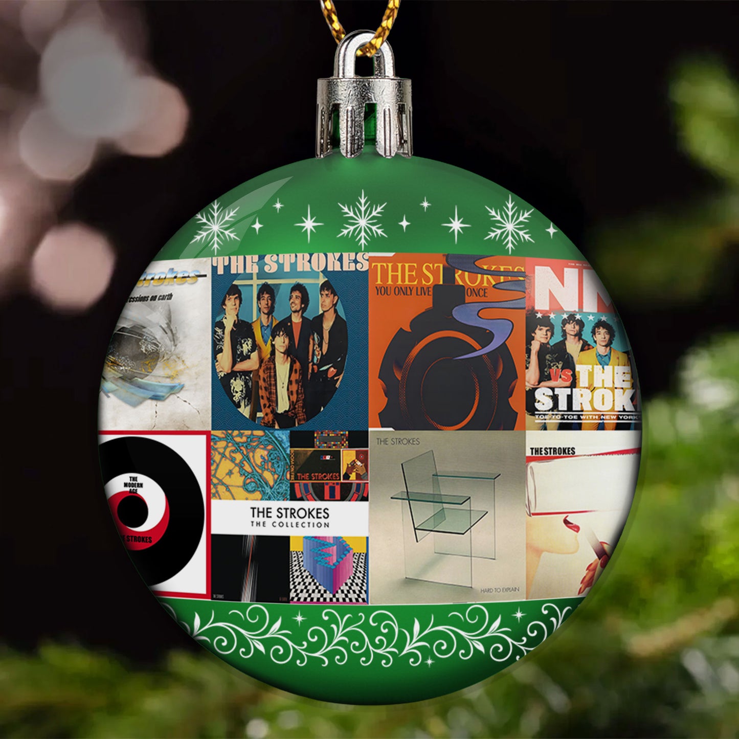 The Strokes Ball Ornament – Indie Rock Energy for the Holidays