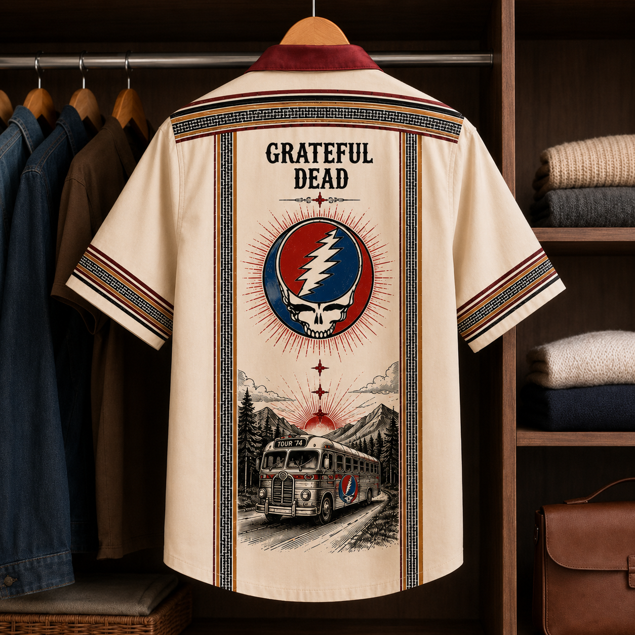 Grateful Dead Luxury Design Hawaiian Shirt – Psychedelic Rock Inspired Hawaiian Shirt