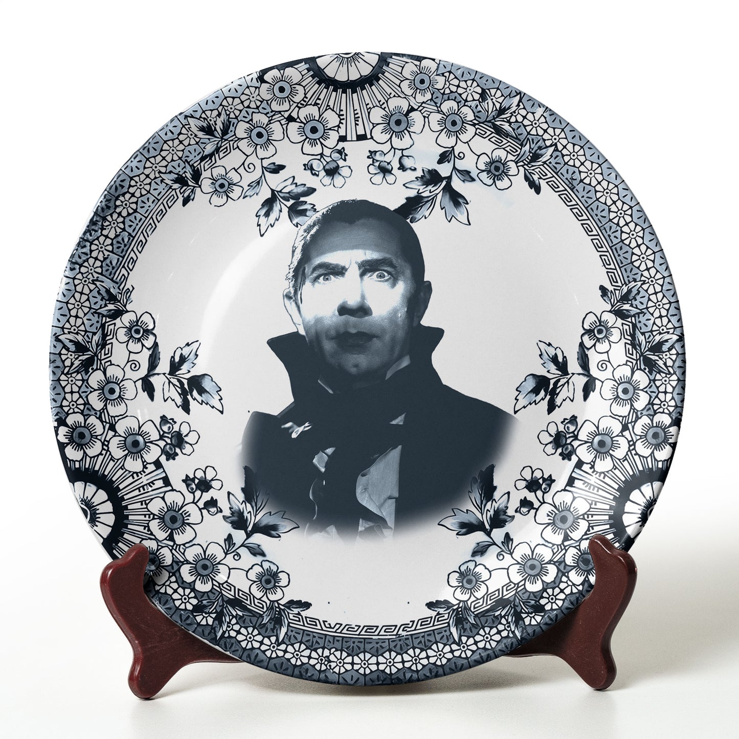 Vintage Horror Ceramic Plate – Count Dracula