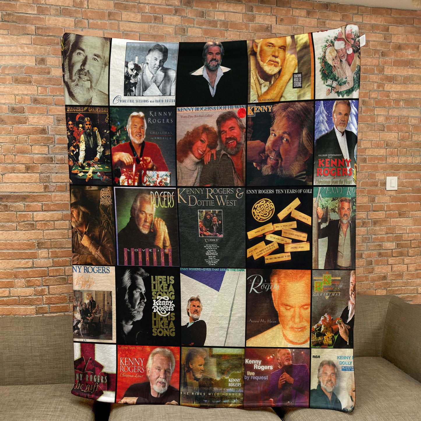 Kenny Rogers Sherpa Blanket – A Warm Tribute to Timeless Country Memories
