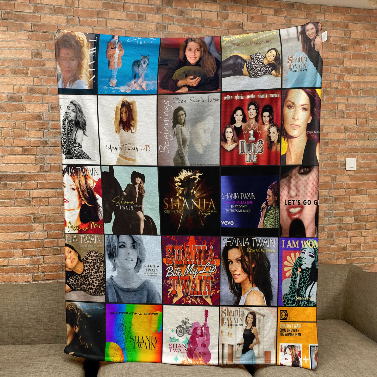 Shania Twain Sherpa Blanket – A Country-Pop Icon Tribute for True Fans