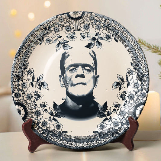 Vintage Gothic Frankenstein Decorative Ceramic Plate