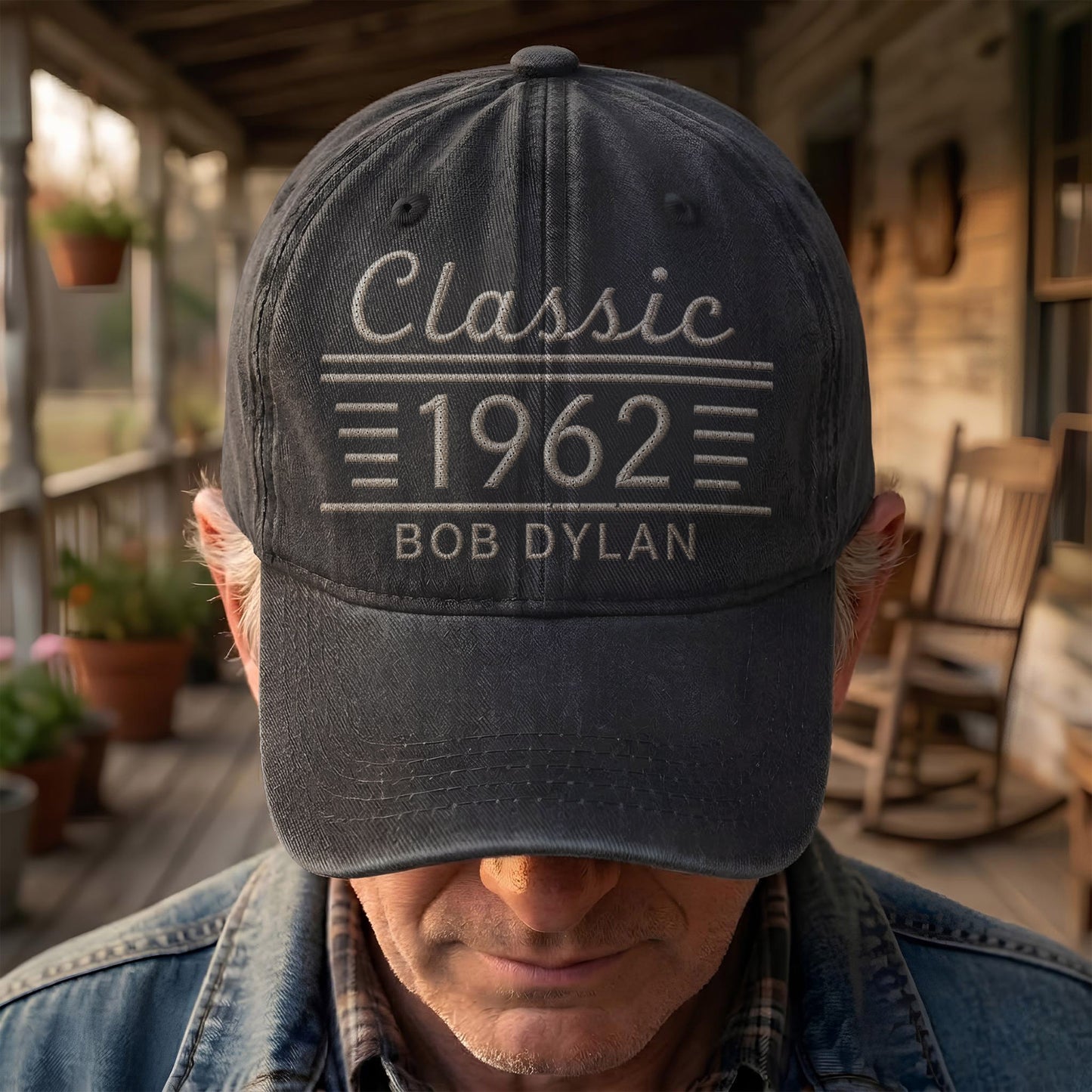 Bob Dylan Classic 1962 Est Folk Rock Music Merch Denim Cap – Retro Vintage Dad Cap Gift For Dad (With Box)