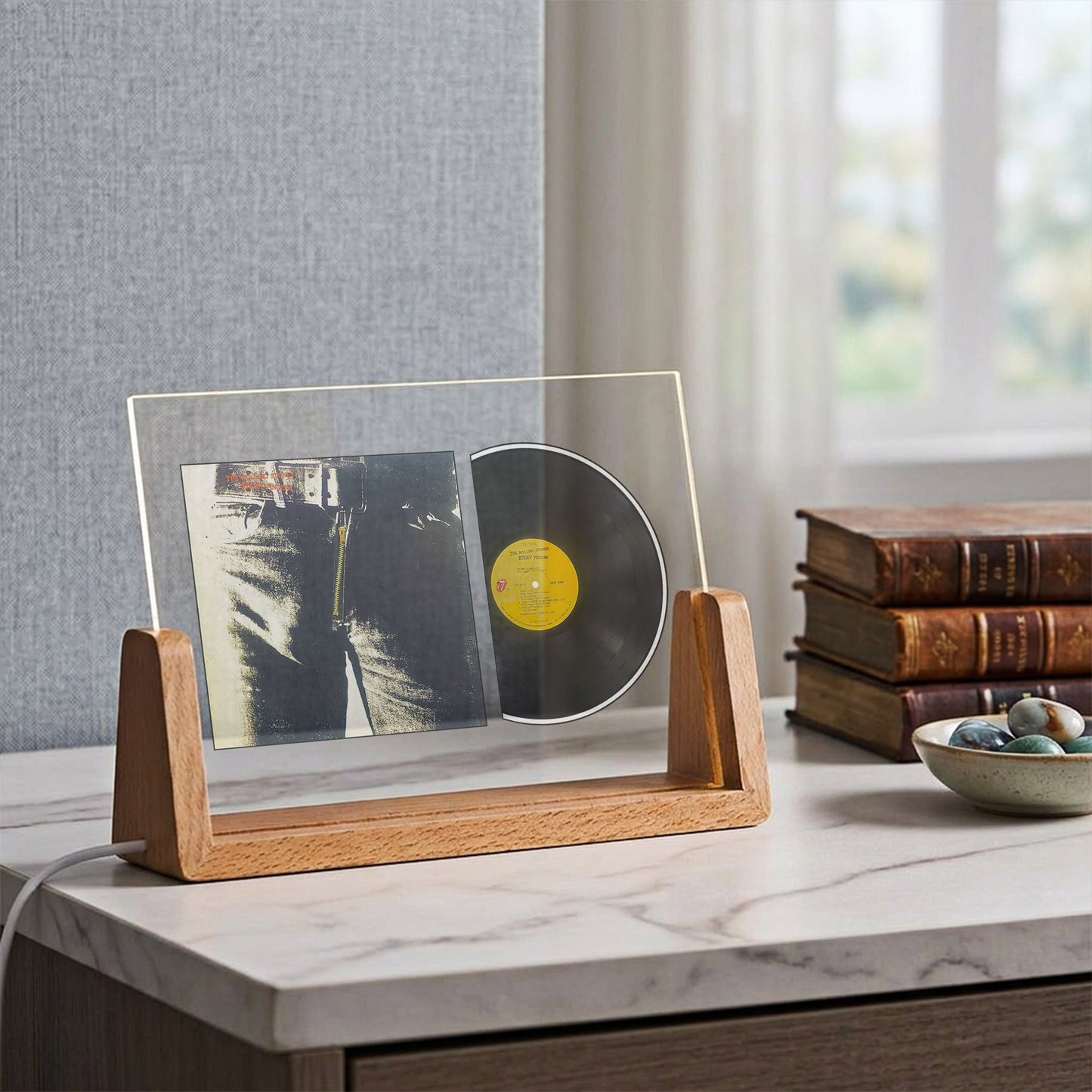 The Rolling Stones Sticky Fingers Acrylic Light – Iconic Album Vinyl LED Display