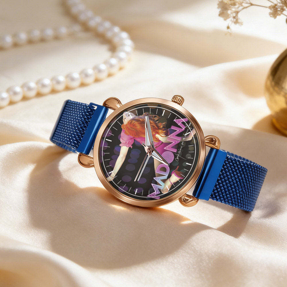 Madonna Vintage Portrait Watch – Classic Pop Star Design Available