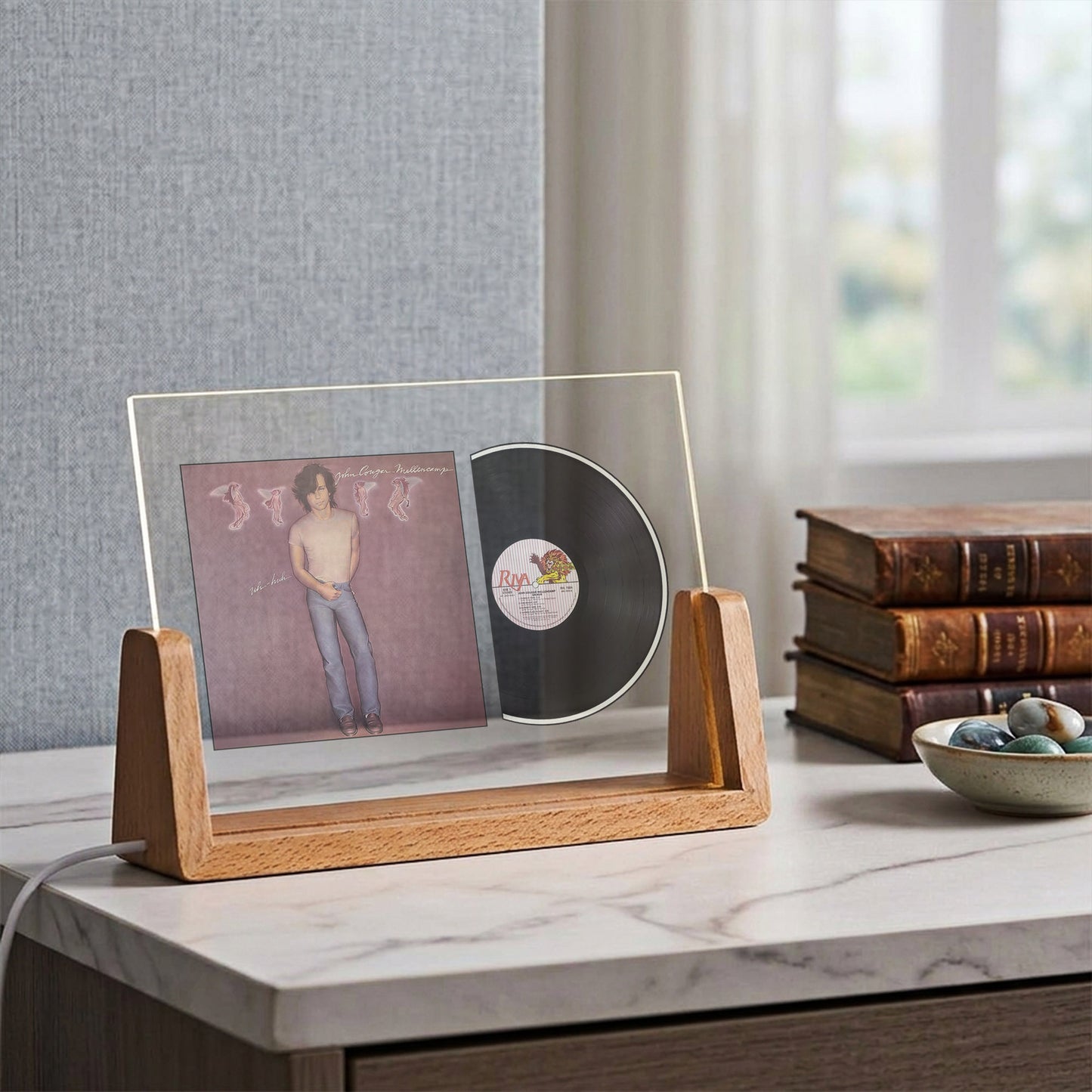 John Cougar Mellencamp Nothin’ Matters and What If It Did Acrylic Light – Classic Rock Vinyl LED Display