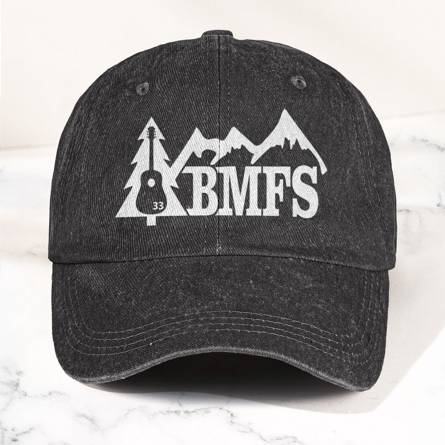 Billy Strings BMFS Acoustic Guitar Mountain Nature Music Merch Denim Cap – Retro Vintage Dad Cap Gift For Dad (With Box)