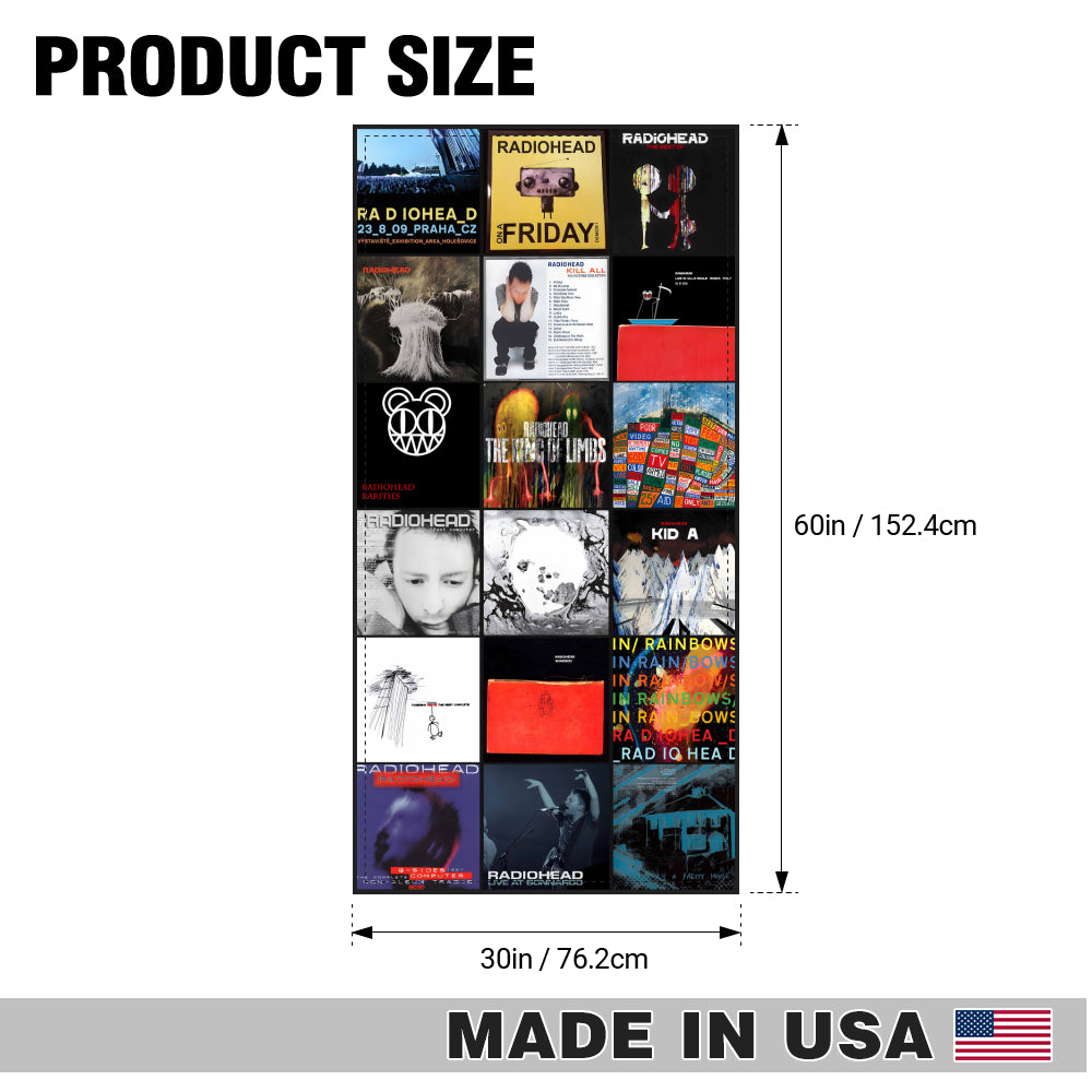 Radiohead Beach Towel – Album Cover Collage Alternative Rock Towel