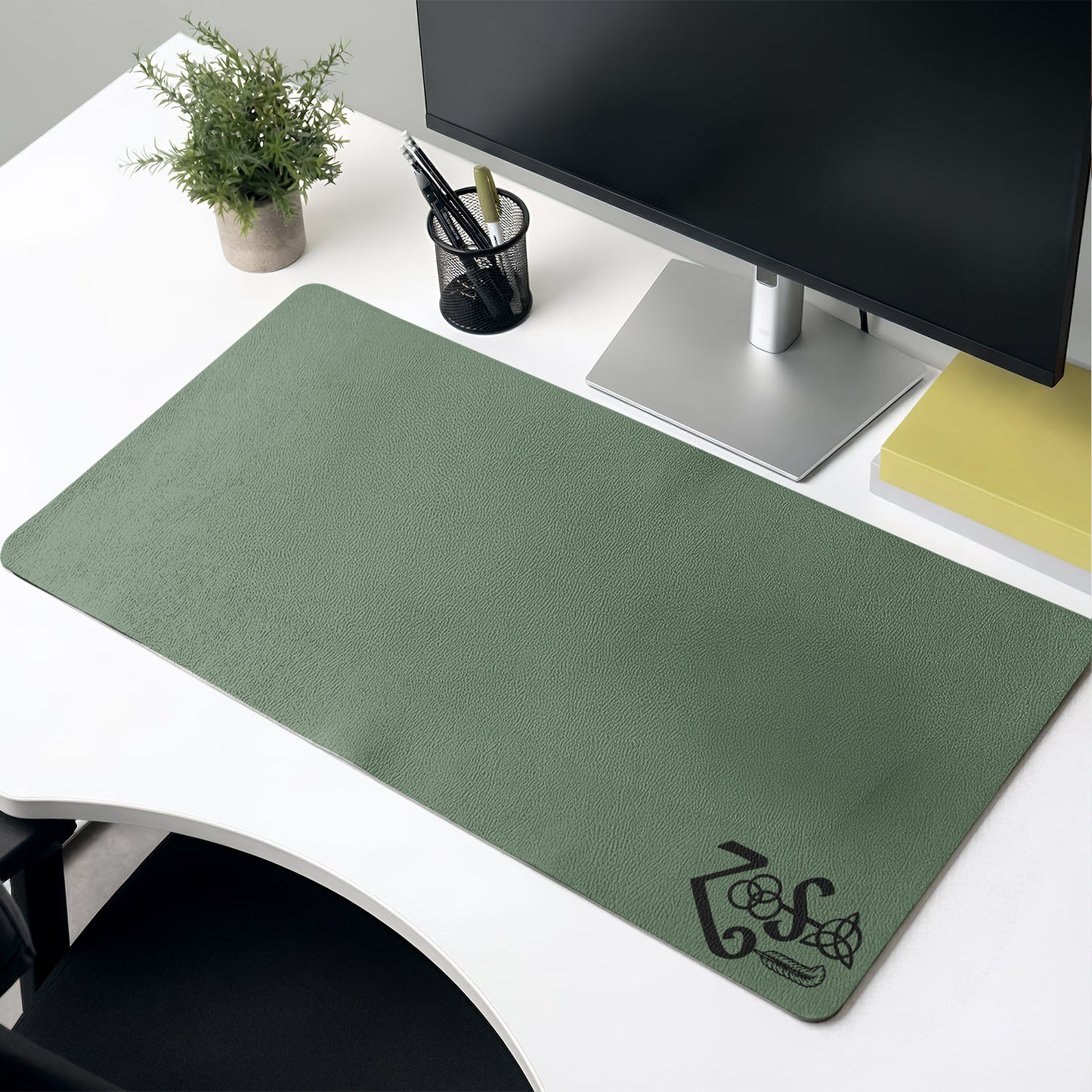 Led Zeppelin Zoso Symbols Desk Mat – Non-slip Home Office Gift Keyboard Pad Birthday Gift For Music Fan