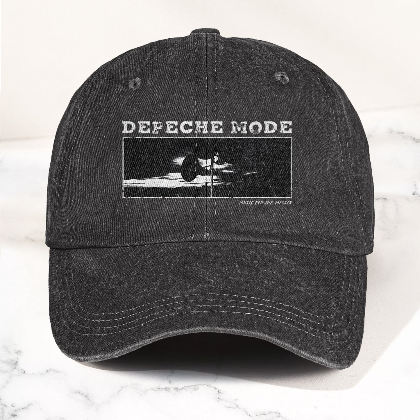 Music for the Masses Denim Cap – Retro Depeche Mode Merch Dad Hat (With Box)