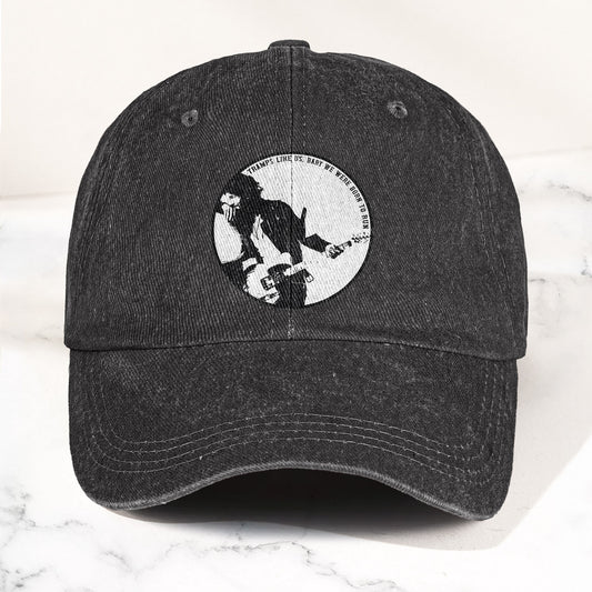 Bruce Springsteen Born To Run Album Inspired Denim Cap – Retro Rock Music Fan Cap (With Box)