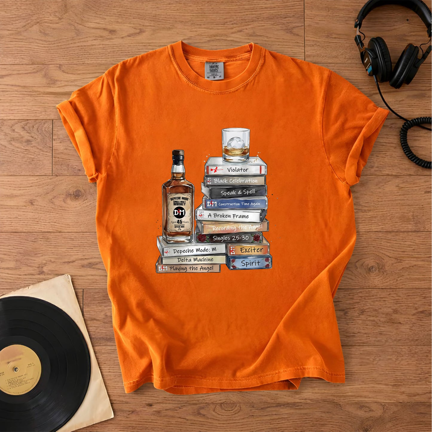 Depeche Mode Cassette Album Collection T-Shirt – Retro Music Depeche Mode Merch Tee