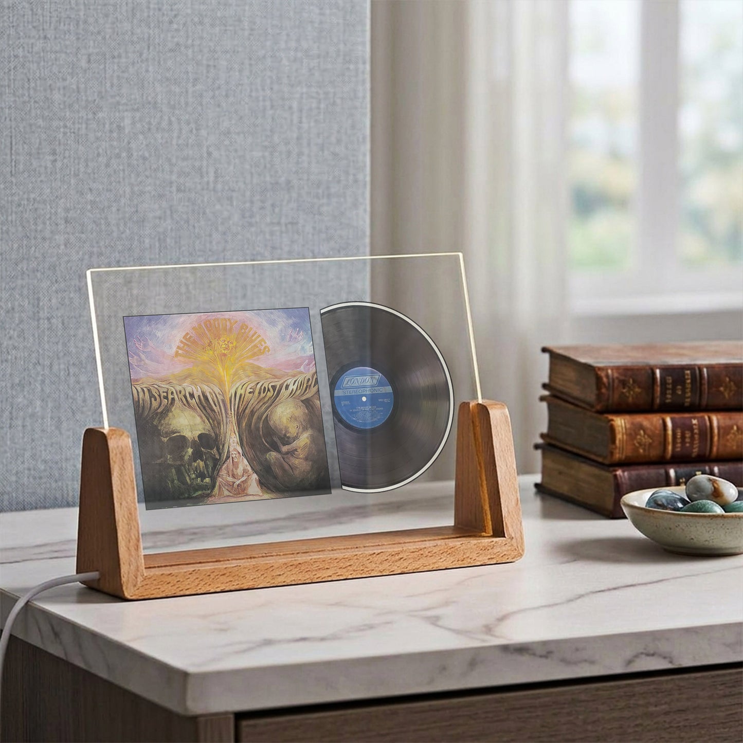 The Moody Blues In Search of the Lost Chord Acrylic Light – Iconic Album Vinyl LED Display