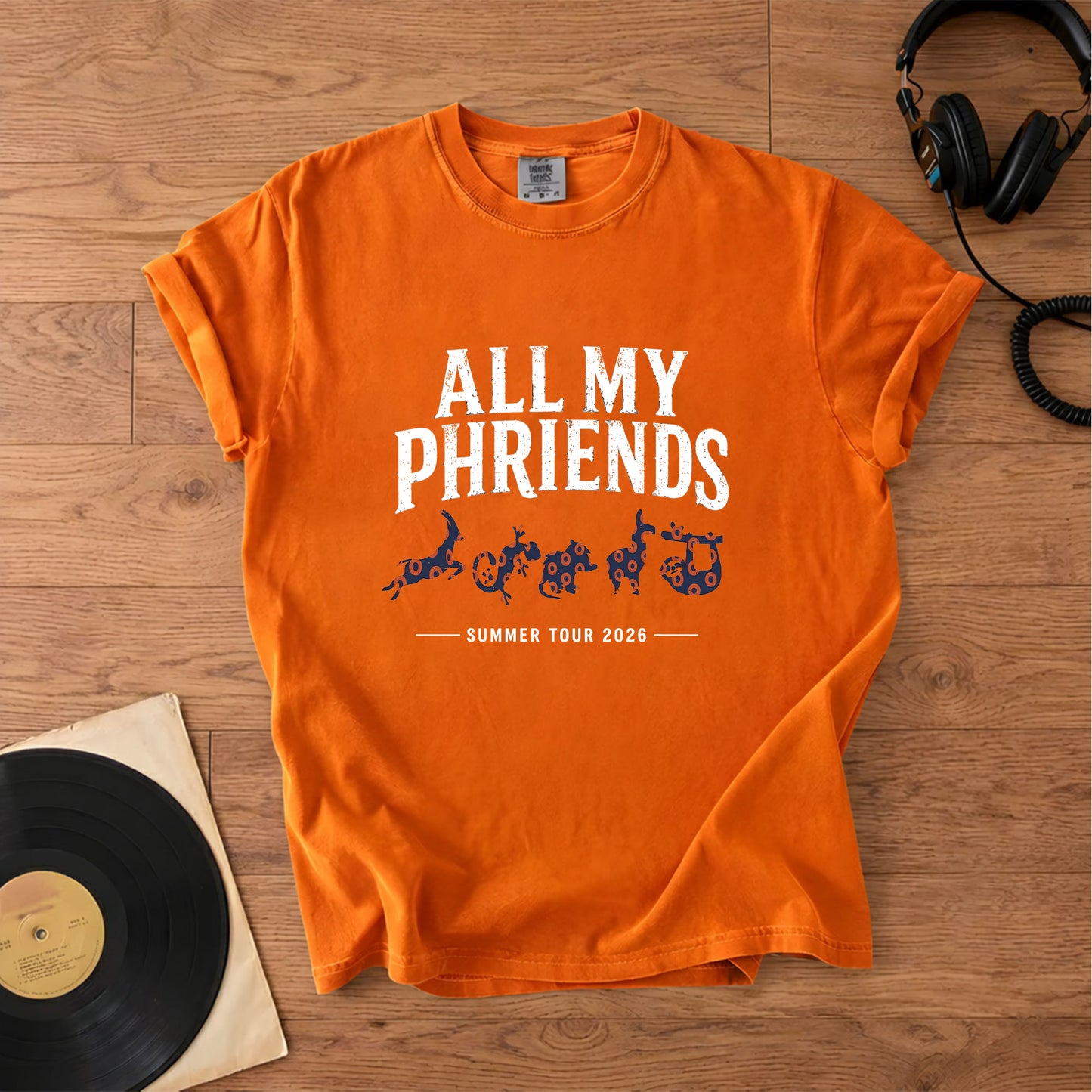 All My Phriends Phish Summer Tour 2026 T-Shirt – Retro Rock Music Phish Bands Merch Tee