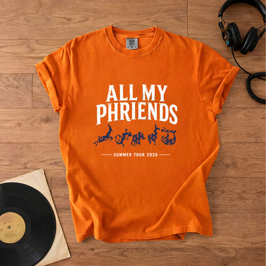 All My Phriends Phish Summer Tour 2026 T-Shirt – Retro Rock Music Phish Bands Merch Tee