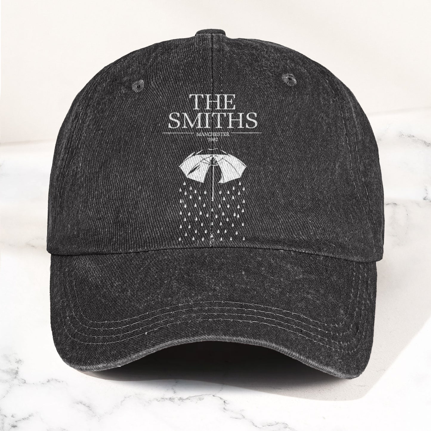 The Smiths Manchester Denim Cap – Retro Vintage Dad Cap Gift For Dad (With Box)