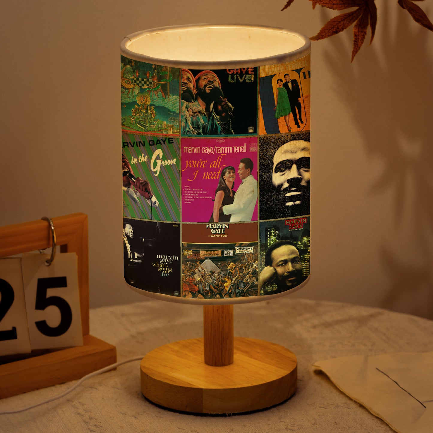 Marvin Gaye Album Cover Lamp – Soul & Motown Nostalgia Home Decor