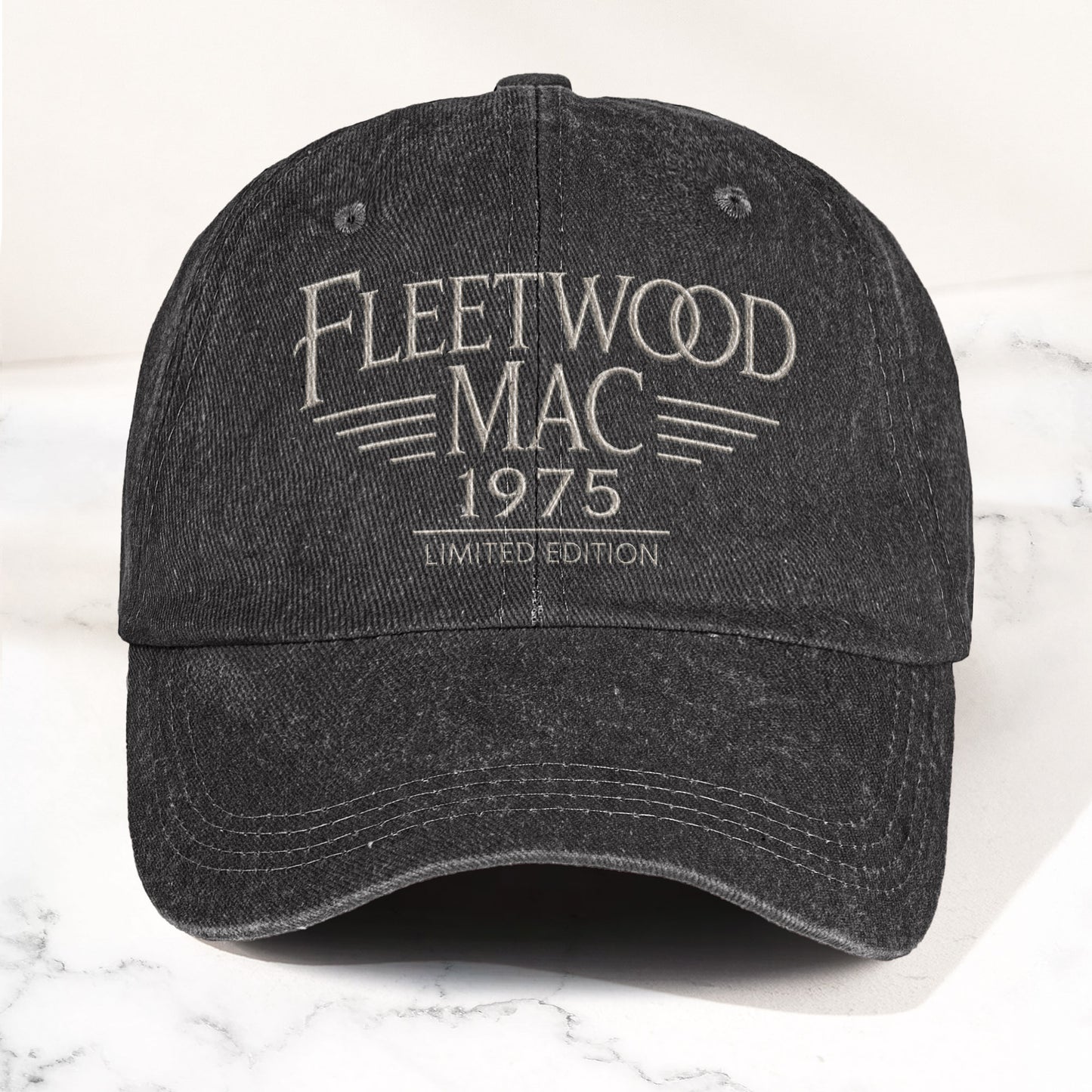 Fleetwood Mac Band Logo 1975 Denim Cap – Vintage Dad Cap Gift For Dad (With Box)