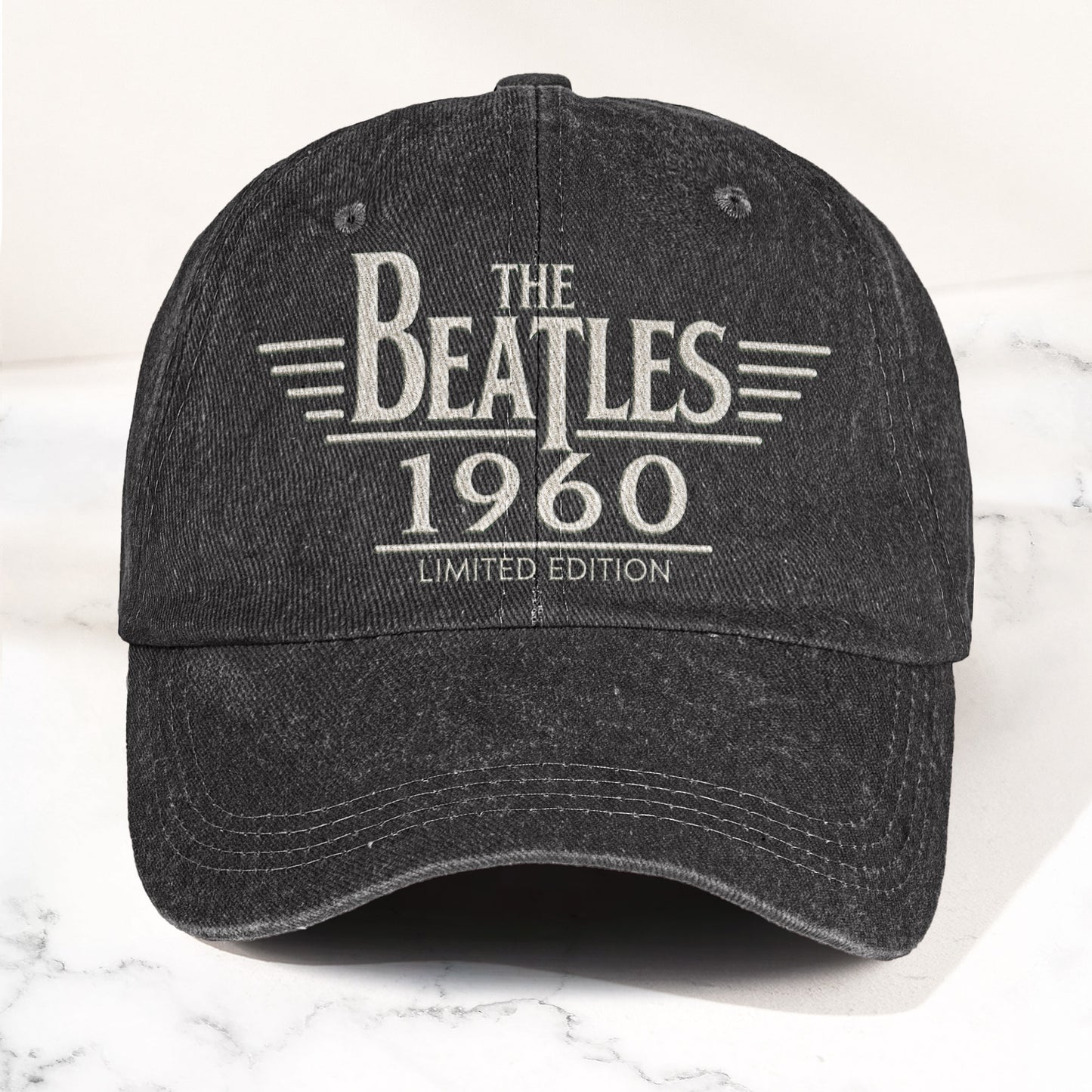 The Beatles 1960 Denim Cap – Vintage Dad Cap Gift For Dad (With Box)