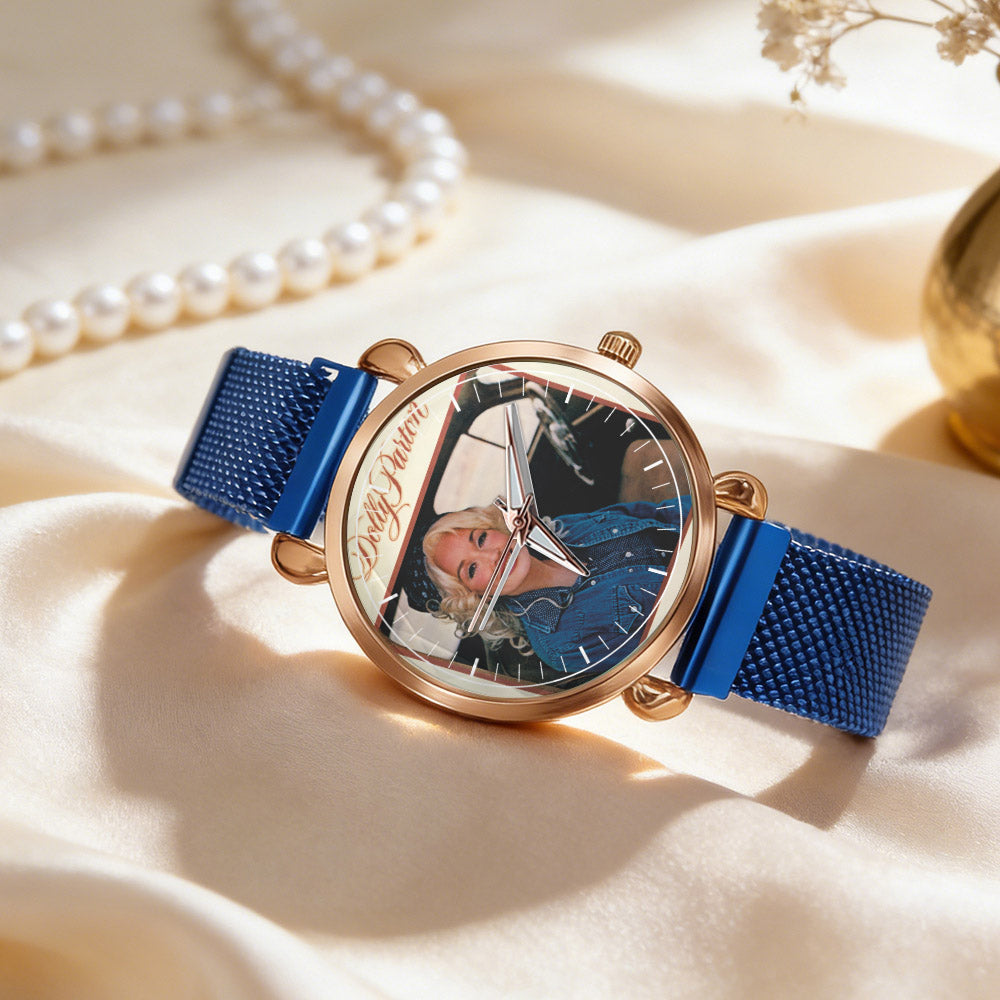 Dolly Parton Vintage Portrait Watch – Classic Country Icon Design Available