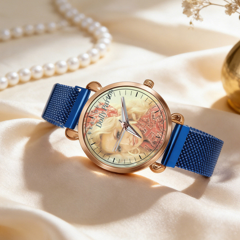 Dolly Parton Vintage Portrait Watch – Classic Country Icon Design Available