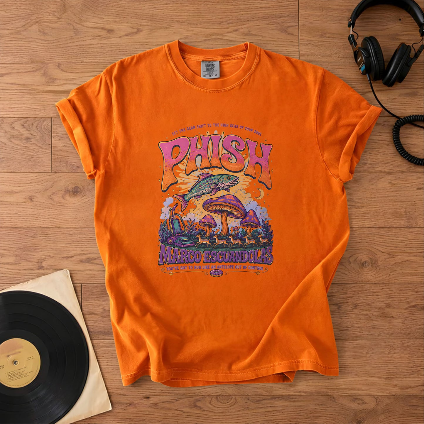 Phish Marco Escuandolas T-Shirt – Retro Rock Music Phish Bands Merch Tee