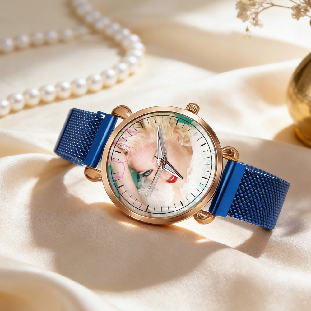 Madonna Vintage Portrait Watch – Classic Pop Star Design Available