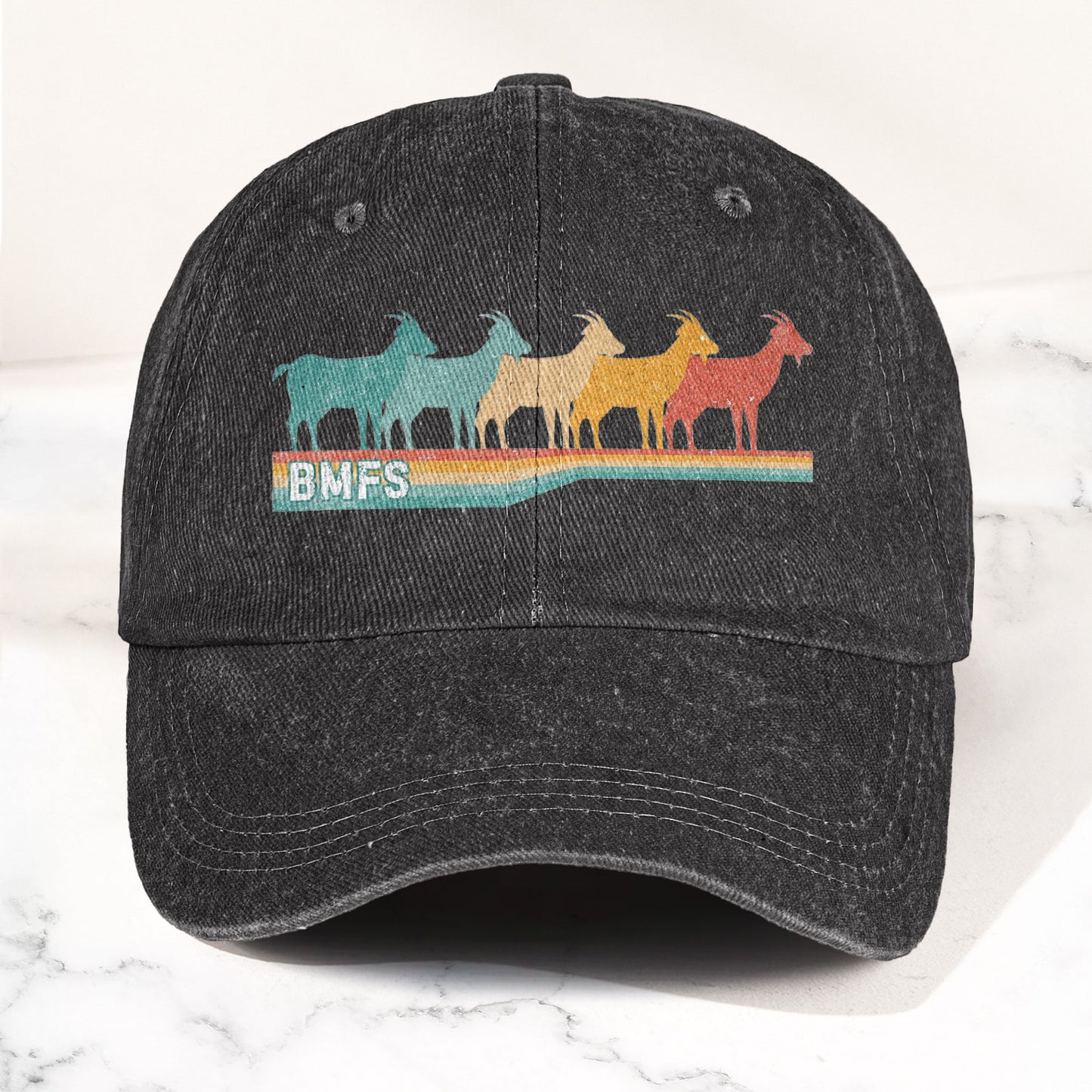 Billy Strings Cosmic Bluegrass BMFS GOAT Retro Vintage Music Merch Denim Cap – Retro Vintage Dad Cap Gift For Dad (With Box)