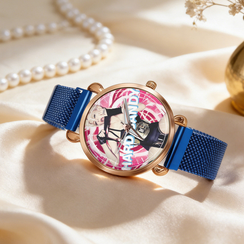 Madonna Vintage Portrait Watch – Classic Pop Star Design Available