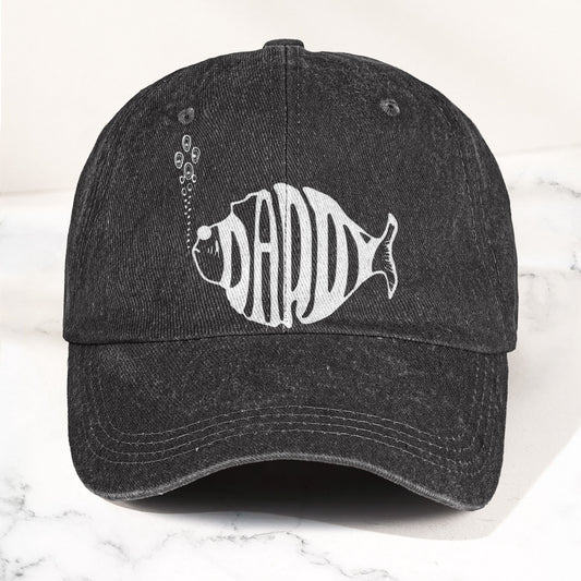 Phish Daddy Fish Logo Denim Cap – Retro Music Fan Concert Cap Gift For Dad Father's Day (With Box)