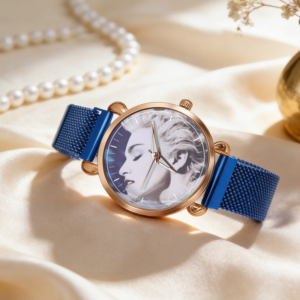 Madonna Vintage Portrait Watch – Classic Pop Star Design Available