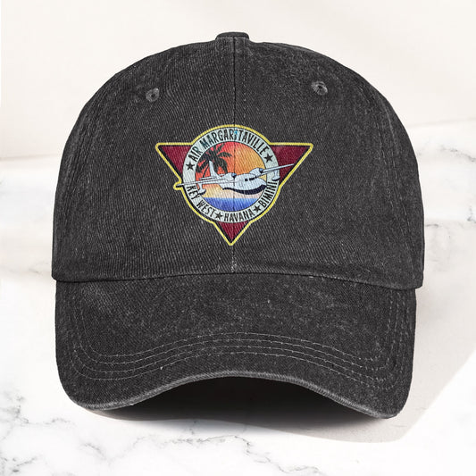 Air Margaritaville Denim Cap – Retro Jimmy Buffett Inspired Dad Hat (With Box)