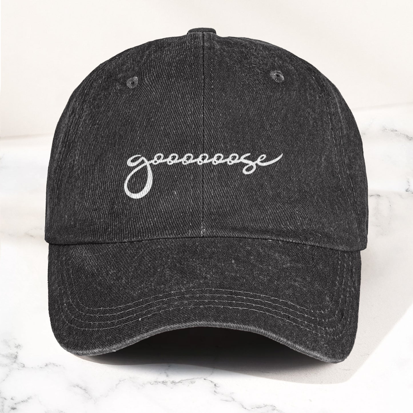 Goose Band Denim Cap – Retro Music Fan Merch Cap Gift For Dad (With Box)