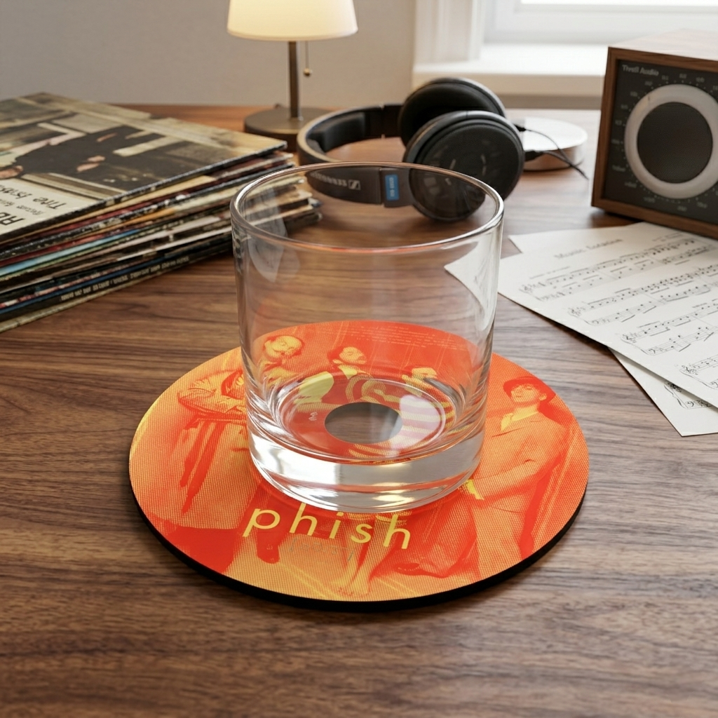Music Album Coaster Set – Ceramic, Gift for Music Lovers