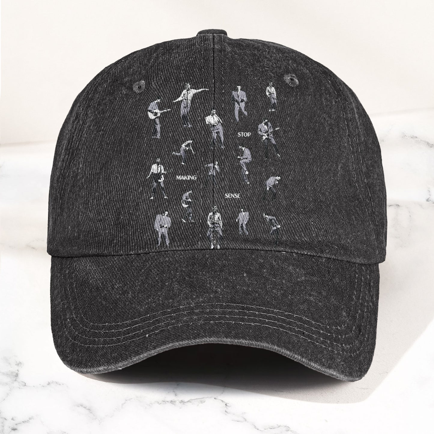 Talking Heads Stop Making Sense Dance Denim Cap – Retro Music Fan Concert Cap Gift For Dad Father's Day (With Box)