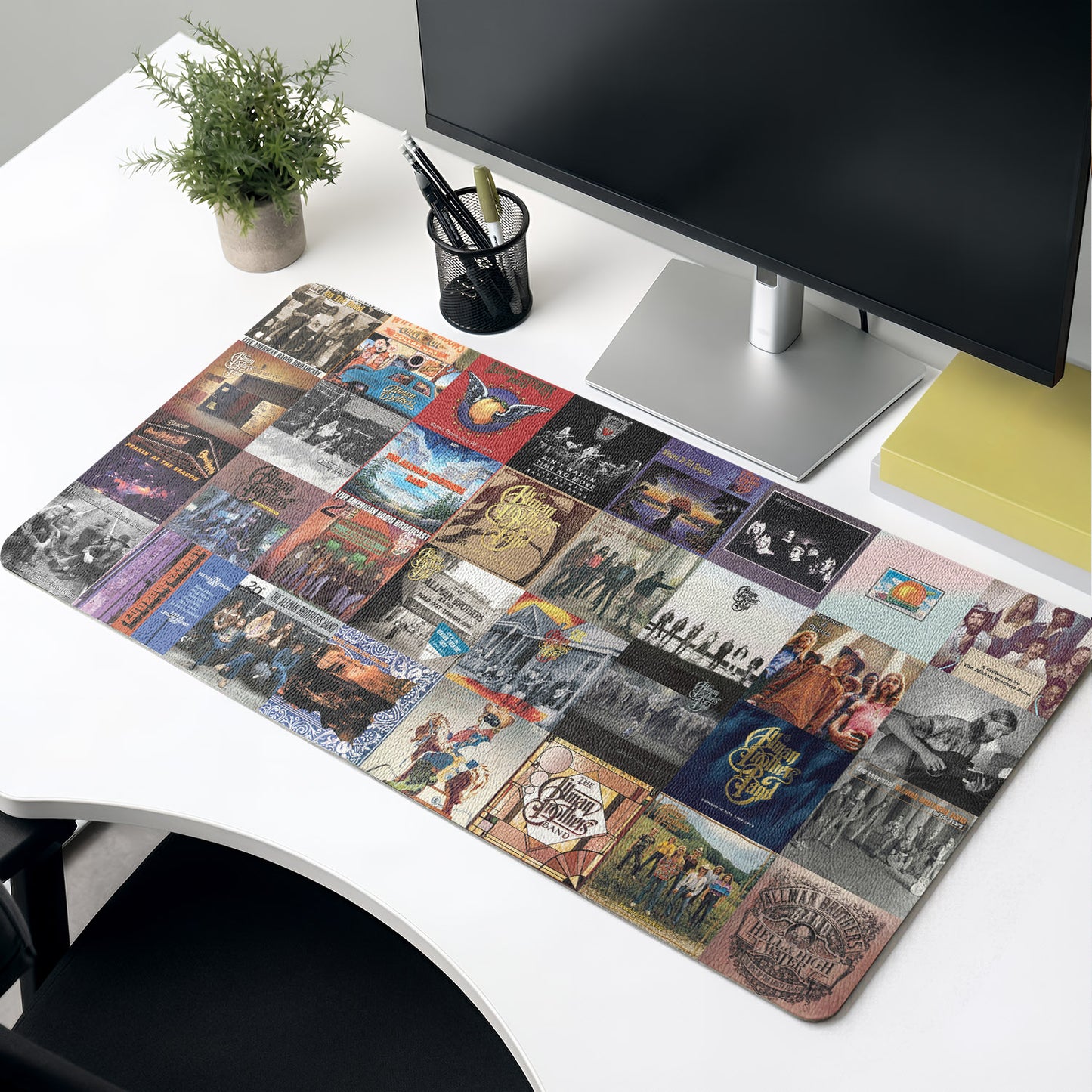 The Allman Brothers Band Album Collage Print Desk Mat – Non-slip Office Gift Keyboard Pad Birthday Gift For Music Lovers