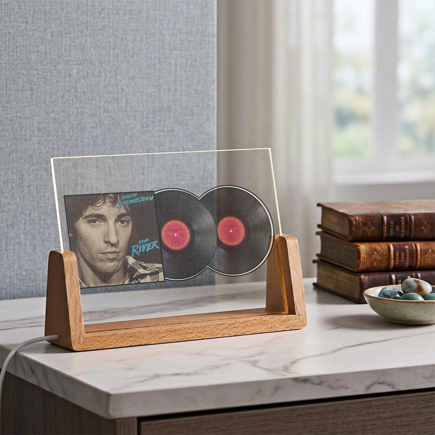 Bruce Springsteen The River Acrylic Light – Iconic Double Album Vinyl LED Display for Rock Fans