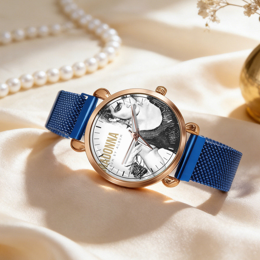 Madonna Vintage Portrait Watch – Classic Pop Star Design Available