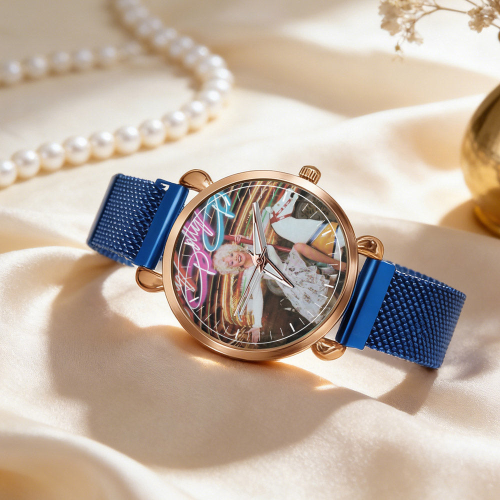 Dolly Parton Vintage Portrait Watch – Classic Country Icon Design Available