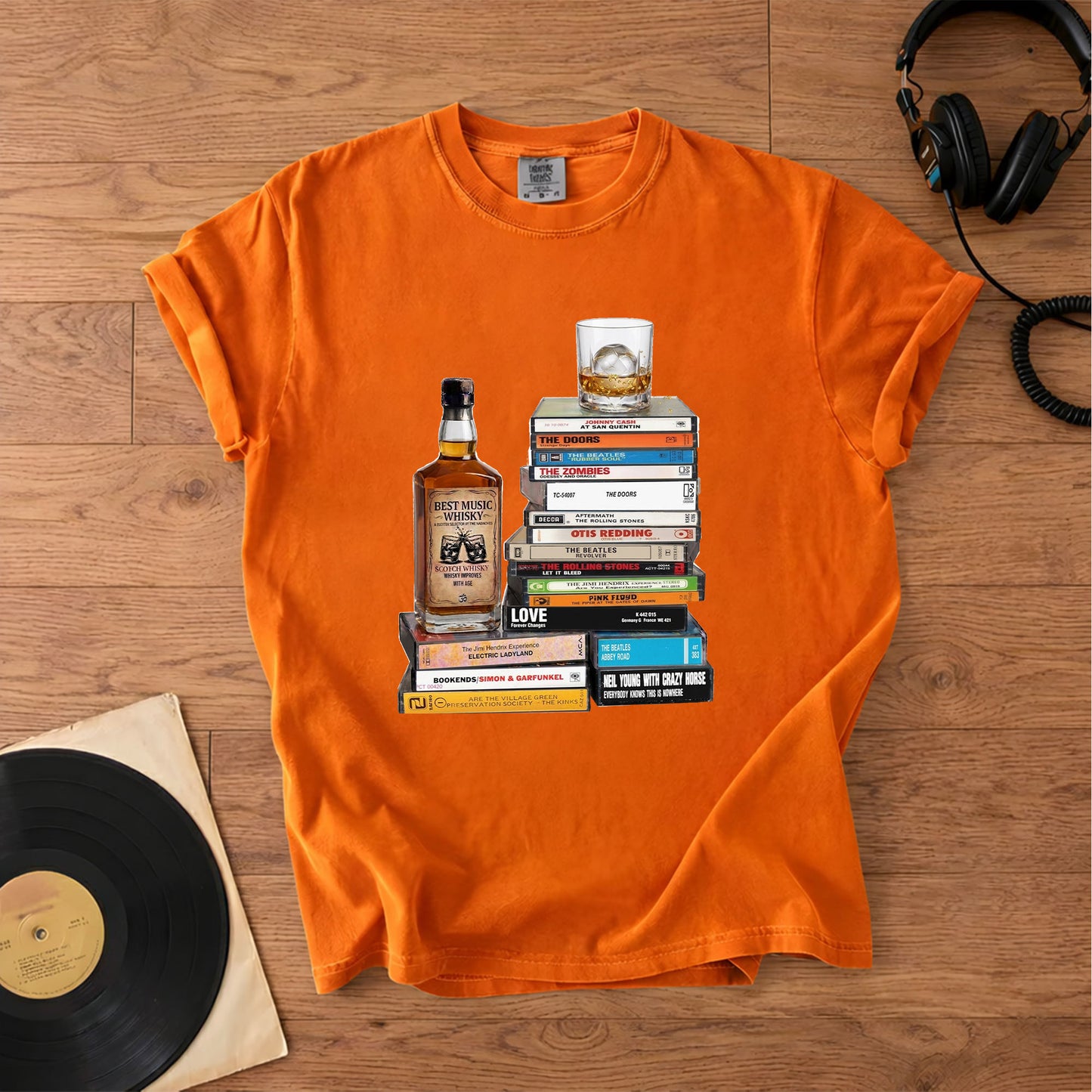 The Beatles Cassette Collection T-Shirt – Retro Music The Beatles Band Merch Tee