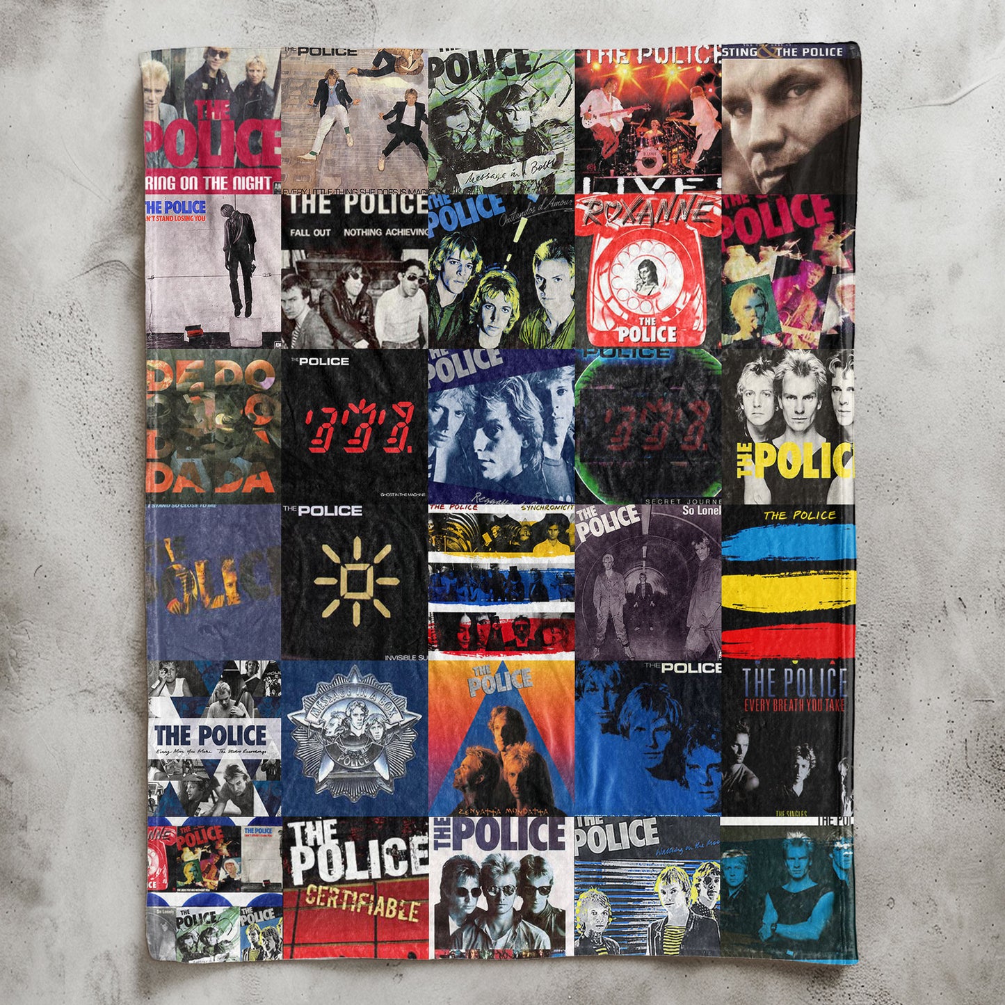 The Police Sherpa Blanket – A Tribute to Timeless New Wave Icons