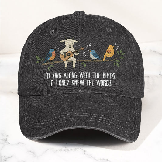 Billy Strings Gild the Lily Lyrics Goat Acoustic Guitar Cosmic Bluegrass Vintage Denim Cap – Retro Vintage Dad Cap Gift For Dad (With Box)
