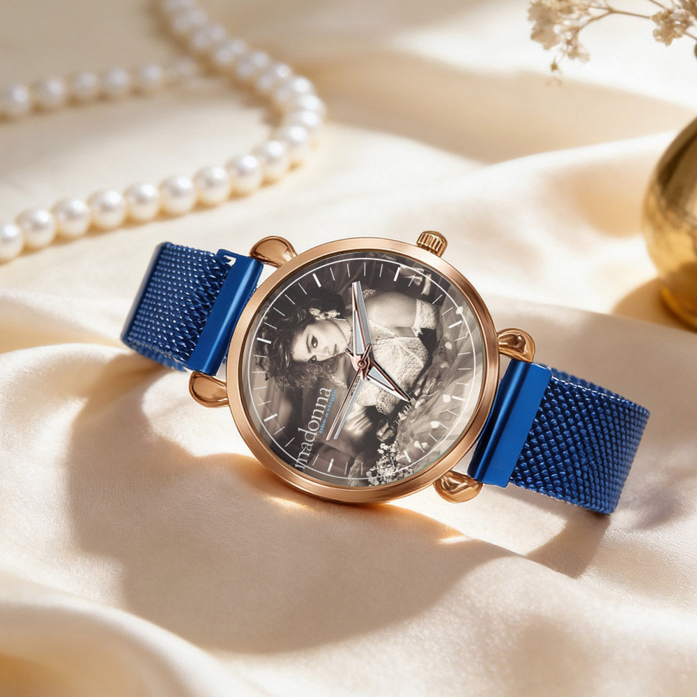 Madonna Vintage Portrait Watch – Classic Pop Star Design Available
