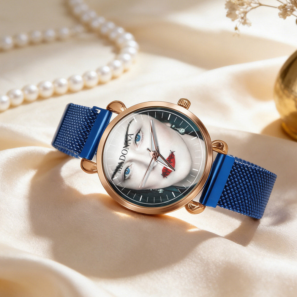Madonna Vintage Portrait Watch – Classic Pop Star Design Available