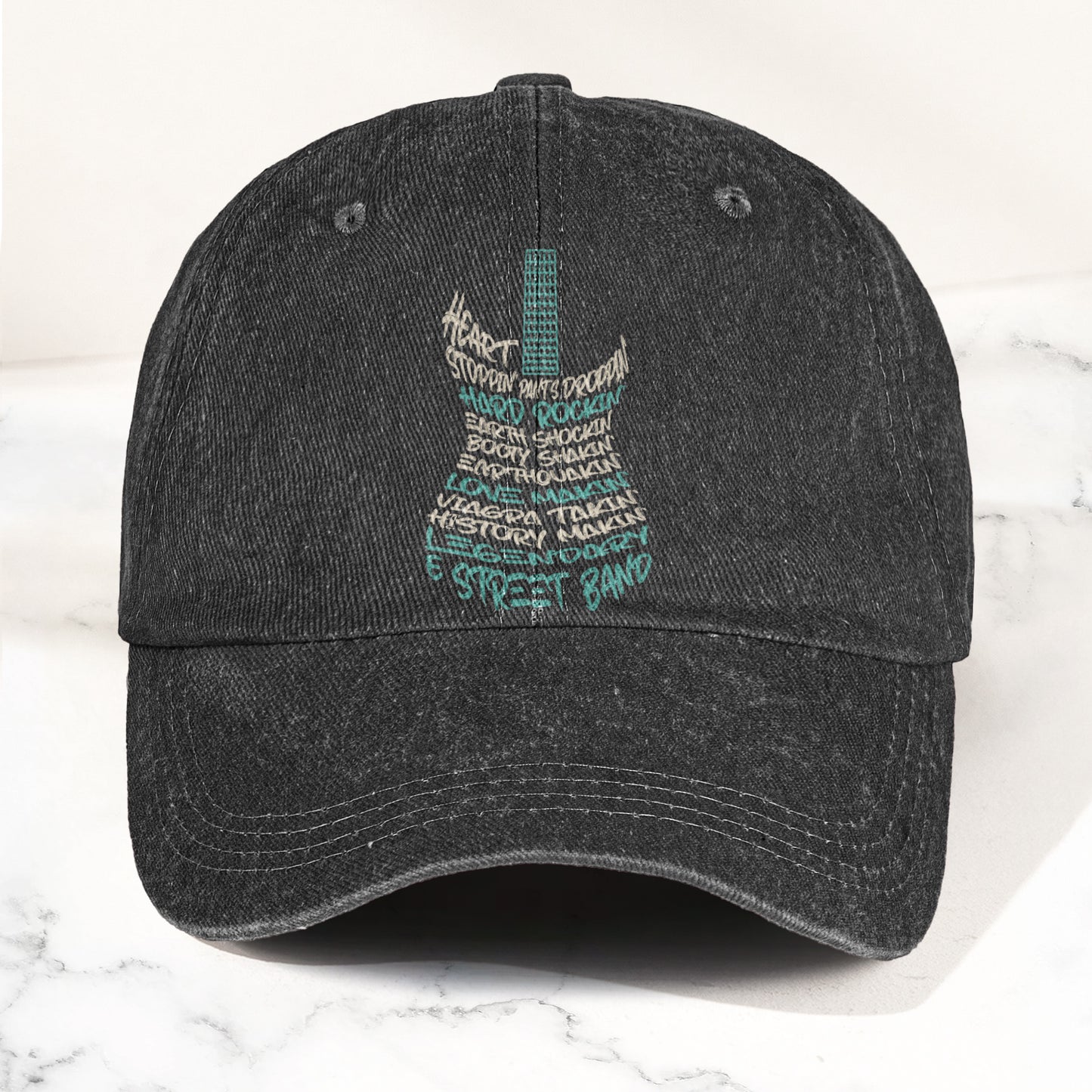 Bruce Springsteen and E Street Band Denim Cap – Retro Rock Music Fan Cap (With Box)