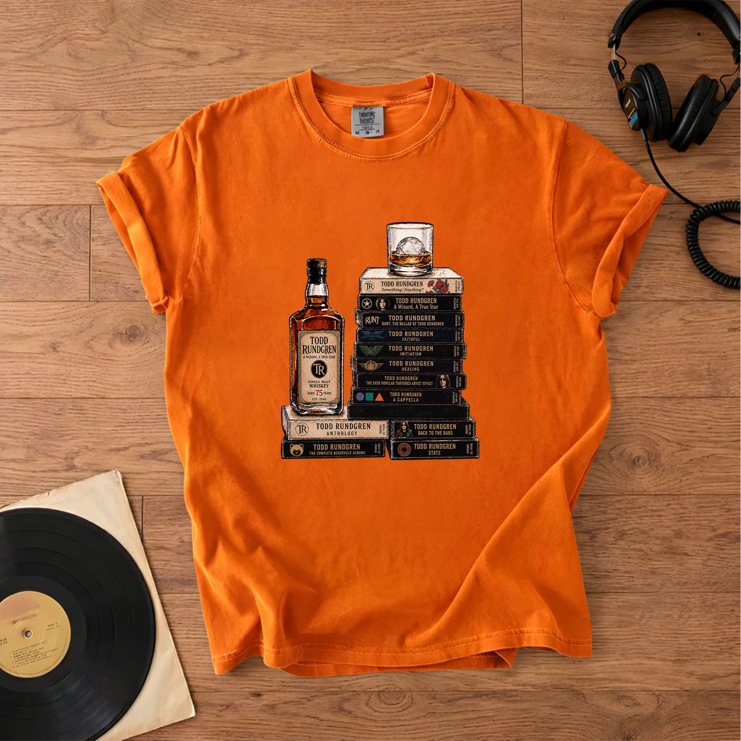 Todd Rundgren Cassette Album Collection T-Shirt – Retro Rock Music Merch Tee