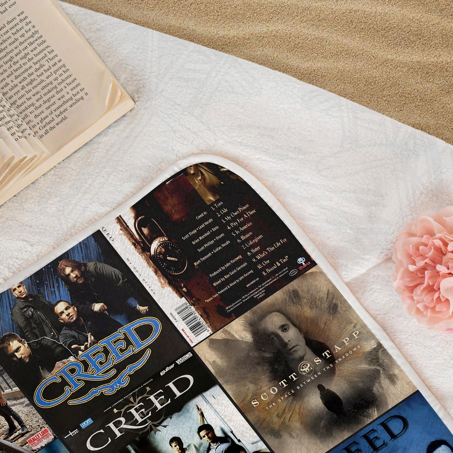 Creed Beach Towel – Album Cover Collage Classic Rock Towel